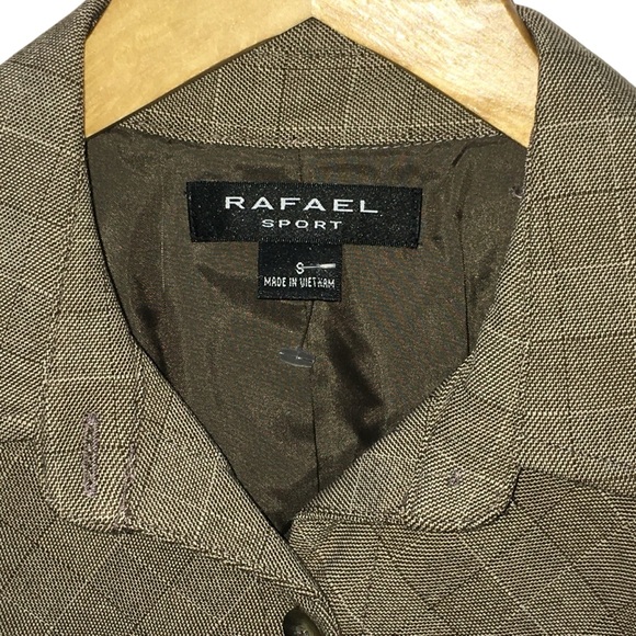 RAFAEL Sport Brown Plaid Jacket - Women’s Small - NWT - Picture 11 of 16